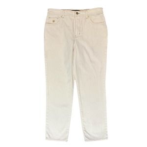 Gloria Vanderbilt Audrey Gold Women's Jeans High Rise Stretch Cream Color 30X28